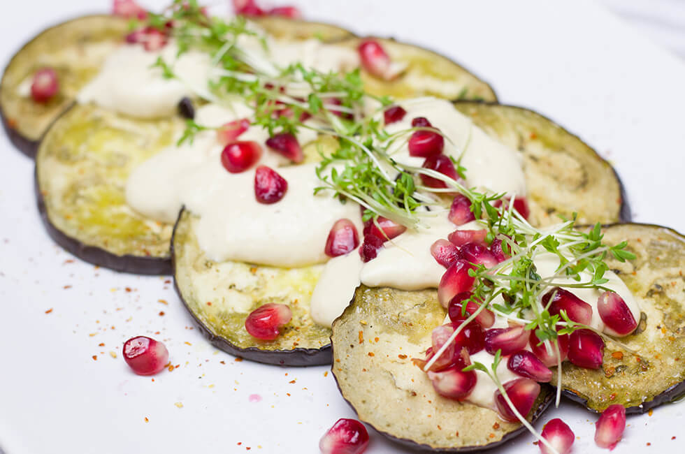 zucchini with pomegranate